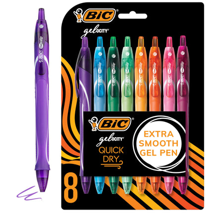 BIC RGLCGAP81AST Gel-ocity Quick Dry Retractable G