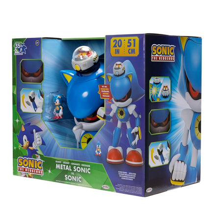 Sonic the Hedgehog 50.8cm Metal Sonic vs 6.3cm Sonic Action Figure Set
