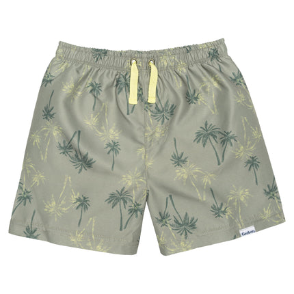 Gerber Toddler & Baby Boys Surf Swim Trunks 2-Pack, Palm Tree, 18 Months