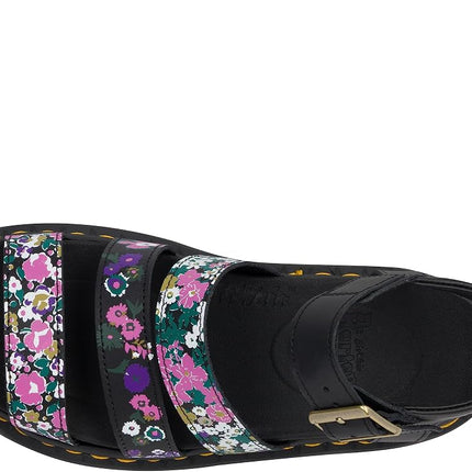 Dr. Martens Women's Blaire Sandal, Black Hydro Print, 9