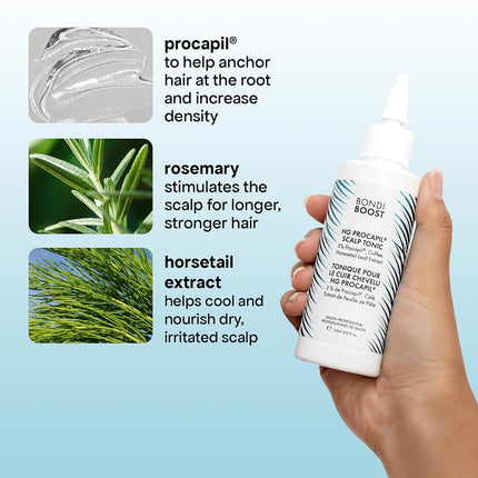 BondiBoost Procapil Hair Tonic 4.23 fl oz - Leave-In Treatment for Thinning Hair - Reduce Hair Fall + Increase Hair Density - Lightweight Non-Greasy Formula - Vegan/Cruelty-Free - Australian Made