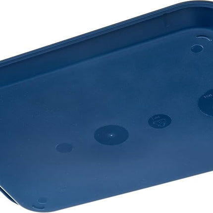 Bandeja de cafetería/comida rápida de plástico estándar Carlisle CT101414 Cafe, certificación NSF, sin BPA, 14 pulgadas de largo x 10 pulgadas de ancho, azul