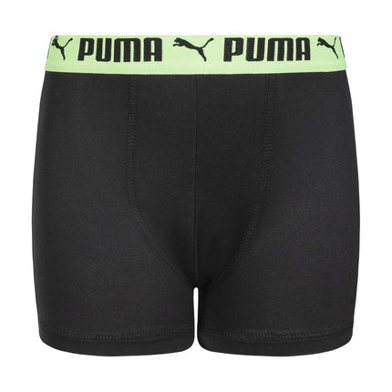 PUMA Boys' 5 Pack Performance Boxer Briefs, Black/Bright, M
