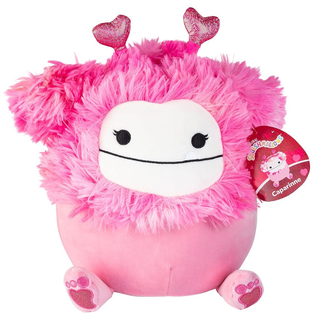 Squishmallow Original 10 Inch Caparinne The Valentine's Day Pink Bigfoot - Official Jazwares Plush - Soft, Cuddly Collectible Stuffed Animal Toy - 2026 Limited Edition - Gift for Boys, Girls, & Kids