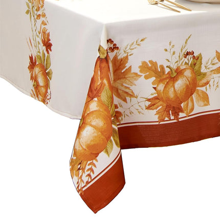 Elrene Home Fashions Autumn Pumpkin Grove Tableclo