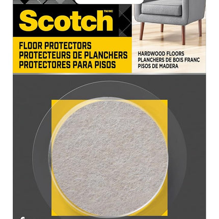 Scotch SP807-NA Felt Pads, Beige, 2" Round