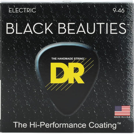DR Strings BLACK BEAUTIES™ - BLACK Coloured Electr