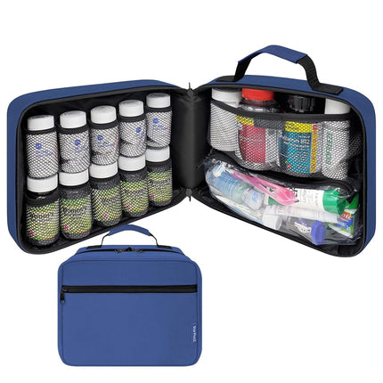 StarPlus2 Large Padded Pill Bottle Organiser, Medi