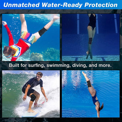 Rodillera Nvorliy AquaFlex Pro, rodillera de compresión para natación, actividades acuáticas, vela, buceo, surf, remo, kayak y recuperación de lesiones - Soporte para mujeres y hombres (XL)