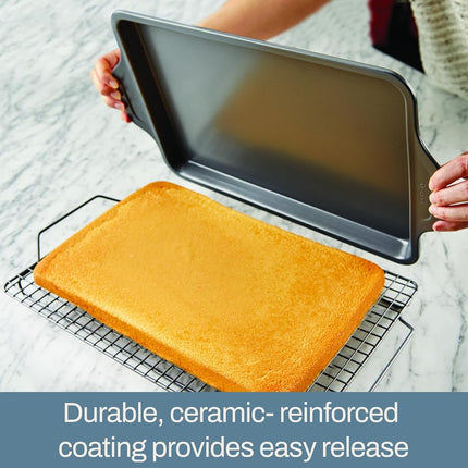 All-Clad J2570364 Bakeware Pan 13 in x 9 in x 2.25 in Gray