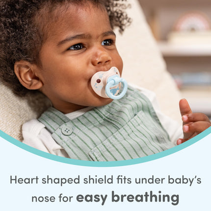 NUK Comfy Orthodontic Pacifiers, Timeless Collection, 0-6 Months, 5 Count