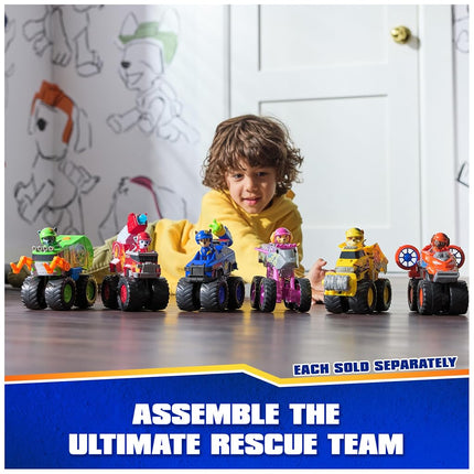 Paw Patrol: Rescue Wheels Rubble’s Bulldozer, Toy Truck with Vehicle Transformation and Collectible Action Figure, Kids’ Toys for Boys & Girls Ages 3+