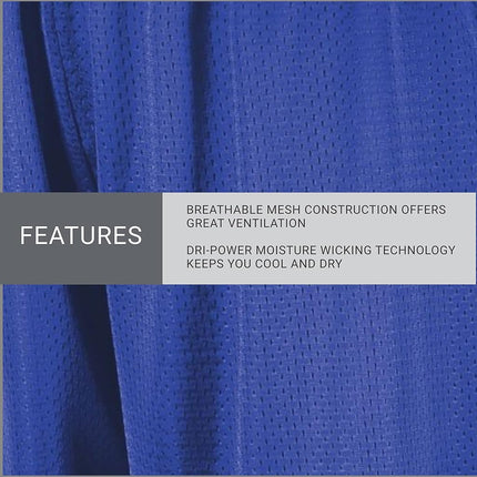 Russell Athletic Men's 9" Mesh Short, Royal, 3X-Large