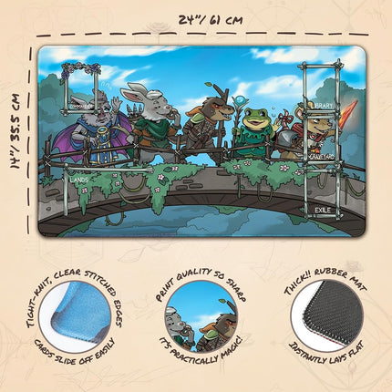 Bloombridge Party - 24x14 Stitched MTG Playmat