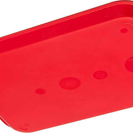 Bandejas de comida rápida Utopia, CACT101405-00-B01024, bandeja roja para cafetería de 36 x 26 cm (caja de 24)