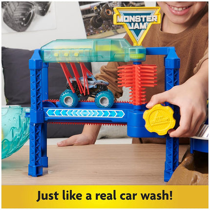 Monster Jam, Megalodon Monster Wash, Includes Color-Changing Truck, Interactive Water Play Kids Toys for Aged 3 and Up