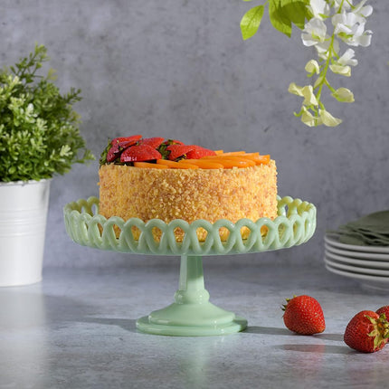 Martha Stewart Highbrook, 8.5" Cake Stand, Green
