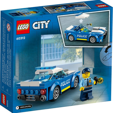 LEGO City Police Car 60312 Building Kit for Kids Aged 5 and Up; Includes a Police Officer Minifigure with a Toy Flashlight and a Police Cap (94 Pieces)