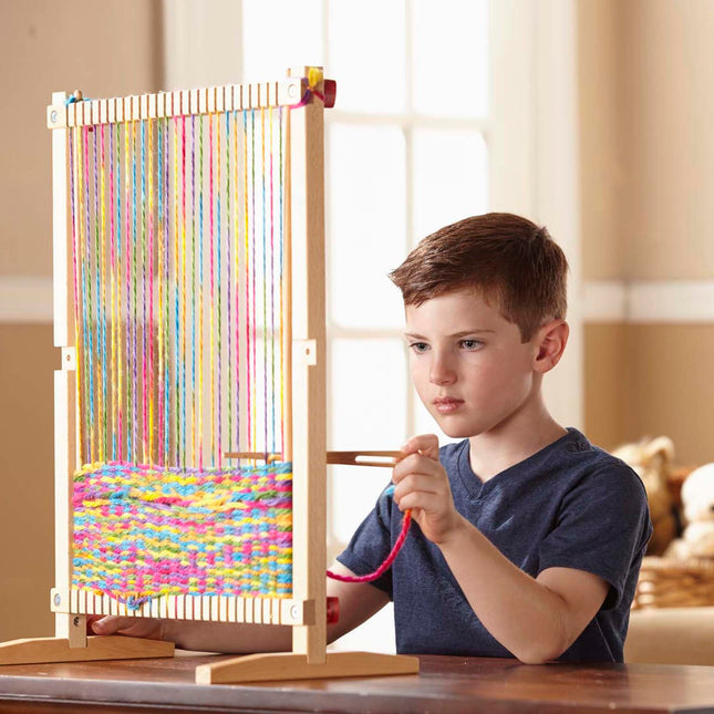 Melissa & Doug Métier à tisser multi-activités | Arts créatifs | Jeu d'imitation | 3 ans et plus | Cadeau pour garçon ou fille