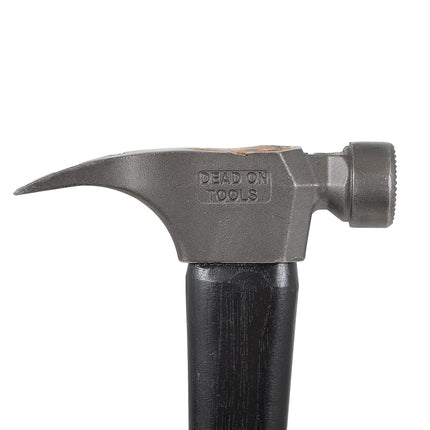 Dead On Tools - Investment Cast Wood Hammer, 16" Curved Hickory Handle, 21oz. (DO21C)