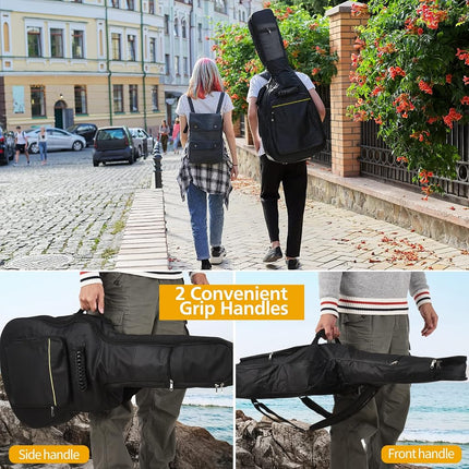 3pcs Guitar Accessories Kit, Guitar Gig Bag + Guitar Stand + Guitar Strap