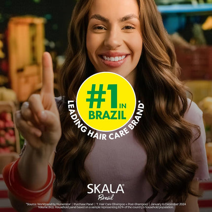 SKALA Maracuja Passion Fruit - Vegan, Cruelty-Free, Silicone, Sulfate & Paraben Free - Brazilian Moisturizing & Nourishing Formula for Curls