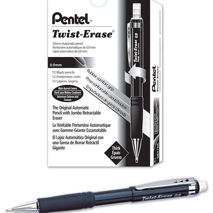 Pentel 0.9mm Twist Erase Mechanical Pencil (Pack o