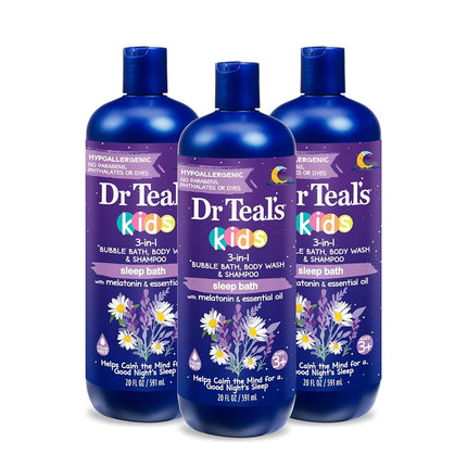 Dr Teal's Kids 3-in-1 Bubble Bath, Body Wash & Sha