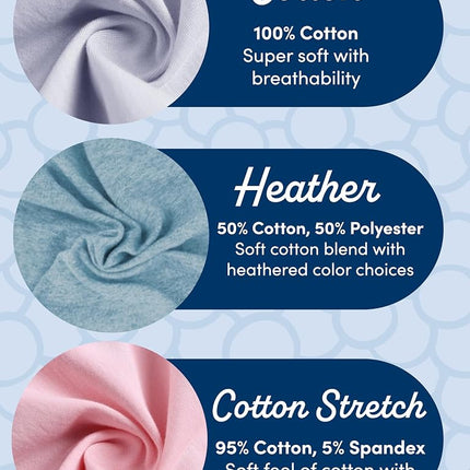 Fruit of the Loom Women's Bikini Underwear (Pack of 6), Cotton Blend - Pack of 12 - Grey/Blue/Purple, 8