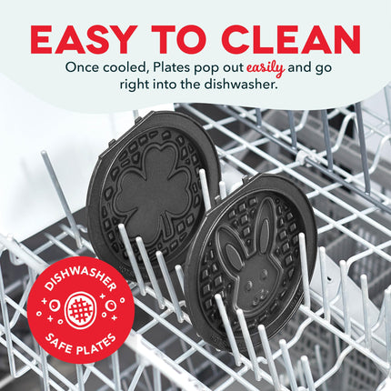 Disney | DASH Removable Ceramic Waffle Plates 2-Pack for the MultiMaker® Mini Maker System (Winnie & Piglet)