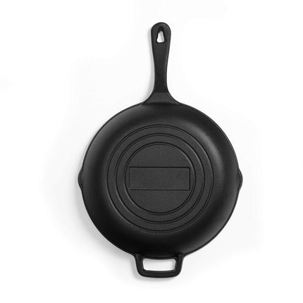 Commercial Chef CHFL10 Seasoned Cast Iron 10 Inch Saute Skillet