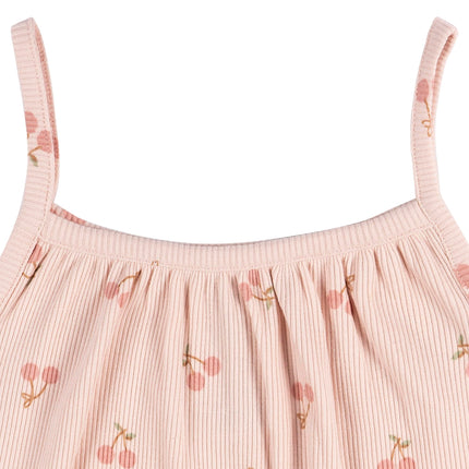 Gerber Conjunto de camiseta sin mangas y shorts para bebé, color rosa, 3T