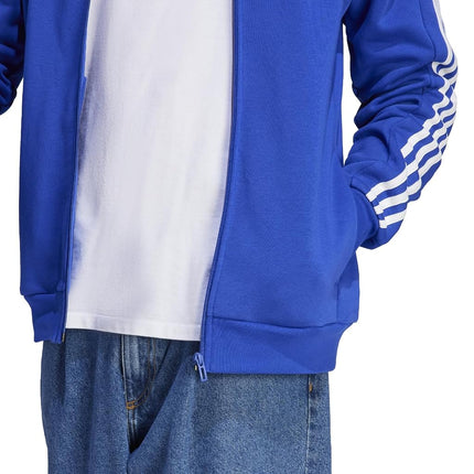 adidas mens Essentials Fleece 3-stripes Full-zip, Semi Lucid Blue, XX-Small