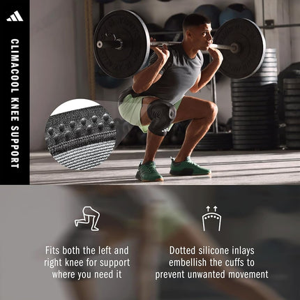 adidas Aeroready Breathable Compression Knit Orthopedic Knee Brace Ergonomic Design (M)