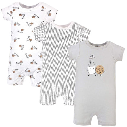 Hudson Baby mamelucos de algodón unisex para bebé, Milk Cookies, 6-9 meses