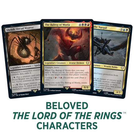 Magic: The Gathering The Lord of the Rings: Tales of Middle-earth Commander Deck - The Hosts of Mordor (100-Card Deck, 2-Card Collector Booster Sample Pack + Accessories)