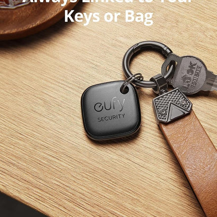 eufy Security SmartTrack Link Bluetooth Item Finder and Key Finder, Works with Apple Find My (iOS only), Find your Remote, Luggage, Phone, and More, Water Resistant (Android Not Supported),4 pack