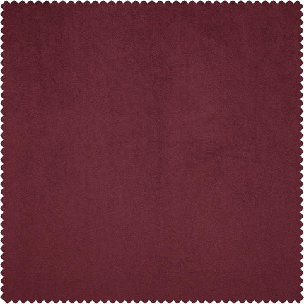 HPD Half Price Drapes Heritage Plush Velvet 84 Inches Long Darkening Curtains for Bedroom & Living Room 50W x 84L, (1 Panel), Dark Merlot, 50" W x 84" L (Pack of 1)