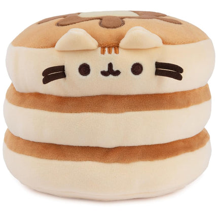GUND Pusheen the Cat Pancake Squisheen Plush, Squishy Toy Stuffed Animal for Ages 8 and Up, Brown, 6�