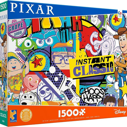Ceaco - Disney - Pixar - Graffiti - 1500 Piece Jigsaw Puzzle for Adults - Challenging Puzzle Perfect for Game Nights - Finished Size is 38.5 x 26.5