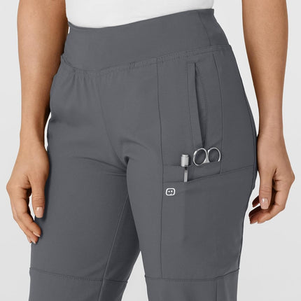 WonderWink W123 Women's 5555 Comfort Waist Jogger Pant, Pewter, XX-Small