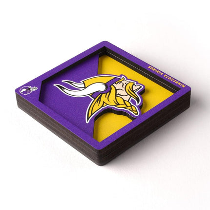 YouTheFan NFL Minnesota Vikings 3D Logo Series Magnets