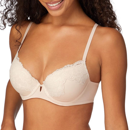 Maidenform Womens Comfort Devotion Your Lift Underwire Bra Convertible Straps, Sandshell, 32B