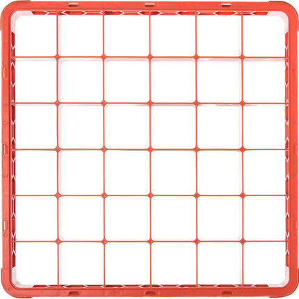 Carlisle FoodService Products CFS RE36C24 OptiClean 36 Compartment Divided Glass Rack Extender, 1.78", Orange