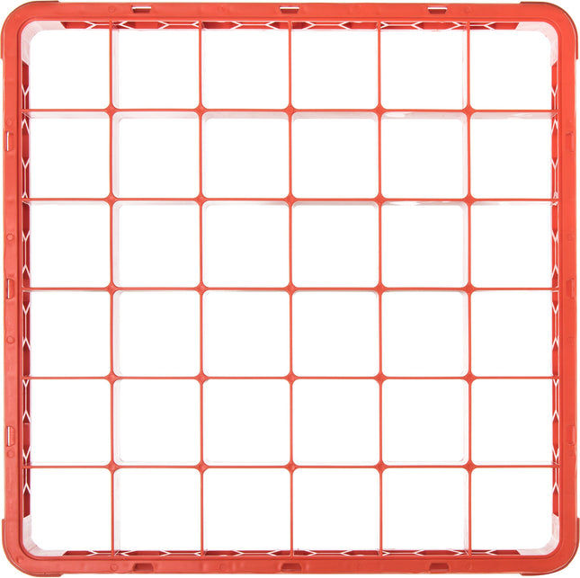 Carlisle FoodService Products CFS RE36C24 OptiClean 36 Compartment Divided Glass Rack Extender, 1.78", Orange
