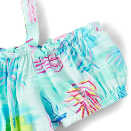 The Children's Place Girls' Casual Everyday Sleeveless Dresses, Tropical Prints, Medium