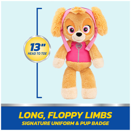 GUND PAW Patrol Peluche oficial Skye para llevar, juguete de peluche prémium para mayores de 1 año, rosa/marrón, 13