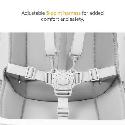 Munchkin 360° Cloud Baby High Chair with Clear Seat and 360° Swivel