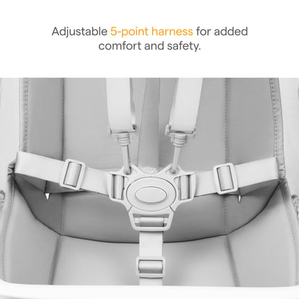 Munchkin 360° Cloud Trona para Bebé con Asiento Transparente y Giro 360°