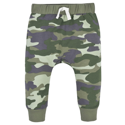 Gerber Baby-Boys Toddler 3-Pack Jogger Pants, Camo, 12 Months